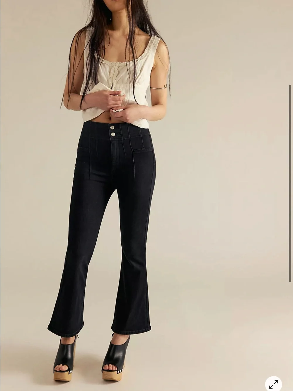 We the free Jayde crop flare jeans 25 NEW